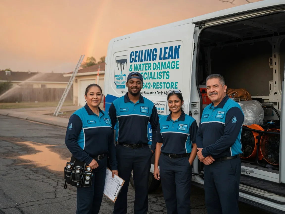 Ceiling Leak Cleanup company in West Burlington, NY